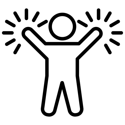 Entzündungsheil - Energieheilerin - winkende Person-Symbol